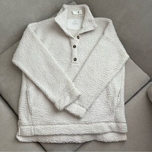 Aerie Cream Cowl Neck Sweater